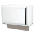 Towel Dispensers | San Jamar T1800WH 10.75 in. x 6 in. x 7.5 in. Singlefold Paper Towel Dispenser - White image number 2