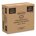 Cup Lids | Dart 626TS PETE Flat Straw-Slot Lids for 16 - 24 oz. Cold Cups (1000/Carton) image number 3
