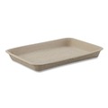 Food Trays & Liners | Chinet 20815 StrongHolder 9 in. x 12 in. x 1 in. Molded Fiber Paper Food Trays - Beige (250/Carton) image number 3
