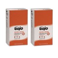 Soap Refills | GOJO Industries 7556-02 5000 mL NATURAL ORANGE Pumice Hand Cleaner Refill - Citrus Scent (2/Carton) image number 0