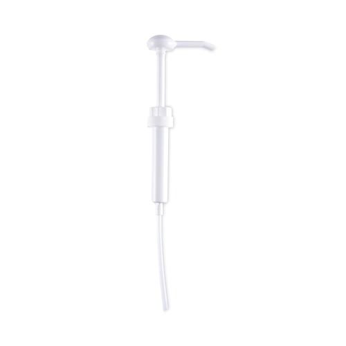 Water & Solvent Pumps | Boardwalk 516160 1 oz 12 in. Tube Plastic Siphon Pump for 1 Gallon Bottles - White (12/Carton) image number 0