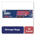 Resealable Bags | Ziploc 383231 9.6 in. x 12.1 in. Double Zipper Storage Bags - Clear (12/Carton) image number 2