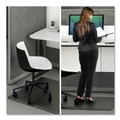 Floor Mats | Deflecto CM24242BLKSS Ergonomic 53 in. x 45 in. Sit Stand Mat - Black image number 4