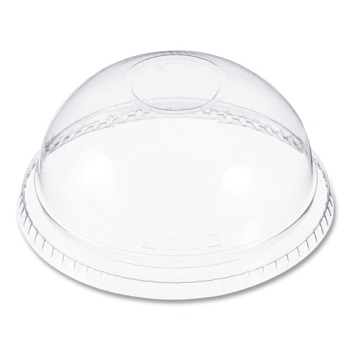 Cup Lids | Dart DNR662 No Hole Plastic Dome Lid Fits 9 oz to 22 oz. Cups - Clear (1000/Carton) image number 0