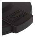 Waste Receptacle Lids | Suncast Commercial TCU44GLIDD Utility Trash Can Lid for 44 gal Trash Can, 24.88-in Diameter x 3-in, Black image number 3