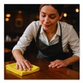 Cleaning Cloths & Wipes | Boardwalk 2164039 16 in. x 16 in. Microfiber Cleaning Cloths - Yellow (24/Pack) image number 6