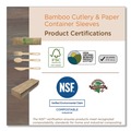 Disposable Knives | World Centric KN-BB-67 6.7 in. Bamboo Cutlery Knife - Natural (2000/Carton) image number 2