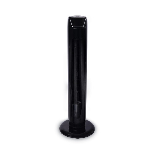 Air Cooling Equipment | Alera ALEFAN363 36 in. 3-Speed Oscillating Plastic Tower Fan with Remote Control - Black image number 0