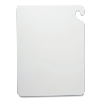 CUTTING BOARDS | San Jamar CB152012WH Cut-N-Carry 20 in. x 15 in. x 0.5 in. Plastic Color Cutting Boards - White
