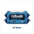Hand Sanitizing Wipes | Cottonelle 35970 Fresh Care 3.73 in. x 5.5 in. 1-Ply Flushable Cleansing Cloths - White (84/Pack) image number 4