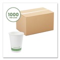 Cups | Vegware LV-12G 12 oz. 89-Series Paper Hot Cup - White/Green (1000/Carton) image number 1