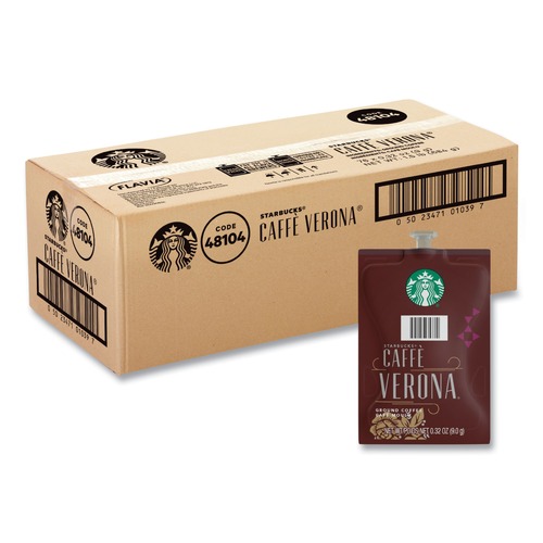 Coffee - Caffeinated | FLAVIA 48104 Starbucks Coffee Freshpack - Caffe Verona (76/Carton) image number 0