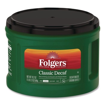 DECAFFEINATED | Folgers 2550030406 22.6 oz. Classic Roast Decaffeinated Ground Coffee