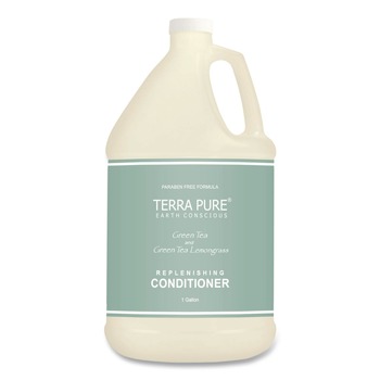 Diversified Hospitality Solutions 002256EA Terra Pure 1-Gallon Bottle Conditioner - Green Tea and Lemongrass Scent