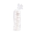 Food Containers & Lids | SOLO CH16A-4000 3.9 in. Diameter x 0.9 in. h Vented Paper Lids for Food Containers, For 16 oz Containers - White (25/Bag, 20 Bags/Carton) image number 3