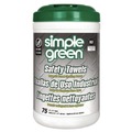 Cleaning Cloths & Wipes | Simple Green 3810000613351 10 in. x 11 3/4 in. 1-Ply Safety Towels - Unscented (75/Canister, 6 Canisters/Carton) image number 0