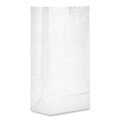 Grocery Bags | Ross & Wallace Paper Products 120310500PK/BL 7 in. x 4.38 in. x 13.75 in. #10 Size Grocery Paper Bags - White (500/Bundle) image number 2