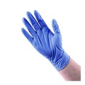 Food Service Disposable & Single Use Gloves | Boardwalk 380LCTA 380 Series 4 mil Thick 9.5 in. Long Powder-Free Disposable General-Purpose Nitrile Gloves - Large, Blue (100/Box, 10 Boxes/Carton) image number 9