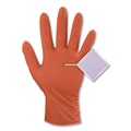 Food Service Disposable & Single Use Gloves | Ammex GWUOFN48050 9.06 in. 6 mil Ultra Industrial Flock-Lined Nitrile Disposable Gloves - X-Large/Orange (500/Carton) image number 2