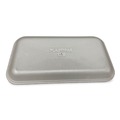 Food Containers & Lids | GEN 17SWH 8.5 in. x 4.69 in. x 0.64 in. #17S Meat Trays - White (500/Carton) image number 2