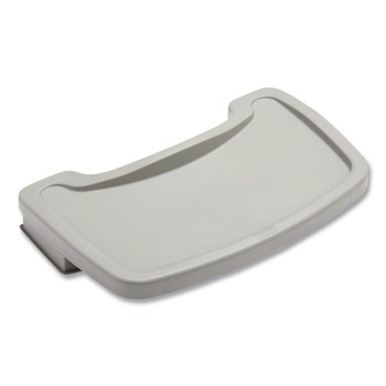 CHAIR ACCESSORIES | Rubbermaid Commercial FG781588PLAT Plastic Sturdy Chair Microban Youth Seat Tray - Platinum