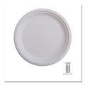 Plates | Eco-Products EP-P016NFA Vanguard 6 in. diameter Renewable and Compostable Sugarcane Plates - White (1000/Carton) image number 8