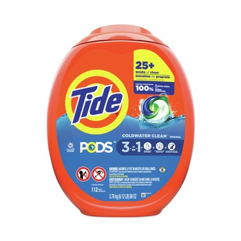 Tide 03243 112 Pods/Tub Pods - Tide Original (4/Carton)