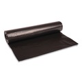 Low-Density Trash Bags | Boardwalk H8048EKKR01 40 in. x 48 in. 45 gal. 1 mil Recycled Low-Density Polyethylene Can Liners - Black (100/Carton) image number 0