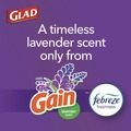 Drawstring & Kitchen Bags | Glad 78902 ForceFlex 24 in. x 27.38 in. 13 Gallon Kitchen Drawstring Trash Bags - Gain Lavender Scent/White (240/Carton) image number 5