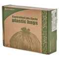 Repro Trash Bags | Stout by Envision G3344B11 33 in. x 44 in. 39-Gallon 1.1 mil. Controlled Life-Cycle Plastic Trash Bags - Brown (40/Box) image number 5