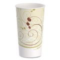 Cups | SOLO RP16P-J8000 Symphony 16 oz. Paper Cold Cups - White/Beige (1000/Carton) image number 0