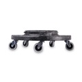 Dollies | Boardwalk 3485200 18.25 in. Diameter 300 lbs. Capacity Refuse Container Utility Dolly - Gray image number 1