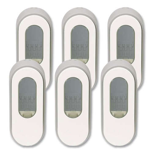 Soap Dispensers | Dial Professional 1700034055 3.75 in. x 3.38 in. x 8.75 in. 15 oz Versa Dispenser for Pouch Refills - Light Gray/White (6/Carton) image number 0