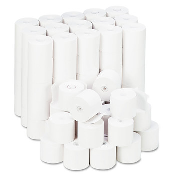 TOWELS AND WIPES | Universal UNV22200 2.25 in. x 165 ft. 0.5 in. Core Impact and Inkjet Print Bond Paper Rolls - White (100/Carton)