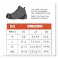 Footwear | Ergodyne 16753 Trex 6300 One Piece Slip-on Ice Cleats - Medium Black (1-Pair) image number 6
