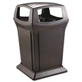 Outdoor Waste Receptacles | Rubbermaid Commercial FG917388BLA Ranger 45-Gallon Fire-Safe Structural Foam Open-Style Container - Black image number 0