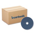 Floor Pads-Stripping | Boardwalk BWK4016BLU 16 in. Diameter Scrubbing Floor Pads - Blue (5/Carton) image number 0