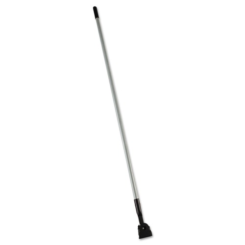 Handles & Braces | Rubbermaid Commercial FGM146000000 Snap-On Fiberglass 1 in. Diameter x 60 in. Dust Mop Handle - Gray/Black image number 0