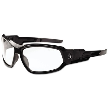 Ergodyne 56000 Nylon/Polycarb Skullerz Loki Safety Glasses/Goggles - Black Frame/Clear Lens