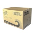 Disposable Knives | Boardwalk BWKKNIFEBLPP Mediumweight Polypropylene Plastic Knife Cutlery - Black (1000/Carton) image number 1