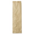 Liquor Bags | General 40036 4.25 in. x 2.5 in. x 16 in. Quart Size Liquor-Takeout Paper Bags - Natural (500/Bundle) image number 2