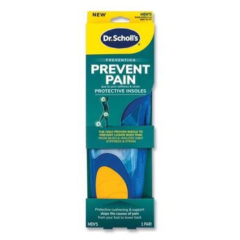 Dr. Scholl's 90000392 Prevent Pain Protective Insoles for Men - Men's Size 8 to 14, Blue (1-Pair)