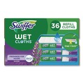 Floor Dusters & Accessories | Swiffer 80333673 10 x 8 Wet Refill Cloths - White/Lavender Vanilla and Comfort (36/Carton) image number 0