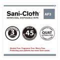 Cleaning Cloths & Wipes | Sani Professional NIC P13872 6 in. x 6.75 in. Sani-Cloth AF3 Germicidal Disposable Wipes - White (12/Carton) image number 2