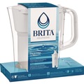Decanters & Pitchers | Brita 36089CT 6-Cup Denali Water Filter Pitcher with 1 Standard Filter - White (2/Carton) image number 4
