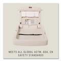 Baby Changing Stations | Rubbermaid Commercial FG781988LPLAT 34.1 in. x 23 in. Vertical Baby Changing Station - Light Platinum image number 6