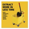 Buckets & Wringers | Rubbermaid Commercial FG738000YEL Tandem 31 Quart Reverse Mop Bucket/Wringer Combo - Yellow image number 5