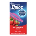 Resealable Bags | Ziploc 351317BX 9.63 in. x 8.5 in. Quart Triple System Seal Double Zipper Storage Bags - Clear (48/Box) image number 1