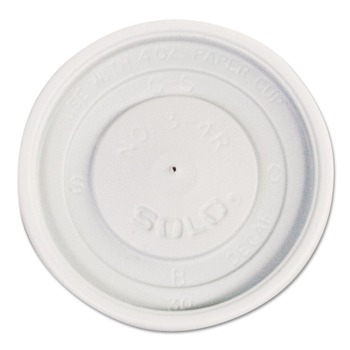 CUP LIDS | SOLO VL34R-0007 Polystyrene Vented Hot Cup Lids Fits 4 oz Cups - White (100/Pack, 10 Packs/Carton)