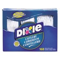 Cutlery Kits | Dixie CM168 Tray with Plastic Forks/Knives/Spoons Combo Pack - White (1008/Carton) image number 2